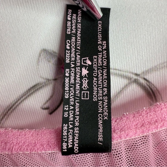 Victoria's Secret sexy little things Pink Rhinestone-Babydoll Chemise Satin Bow - Picture 13 of 15